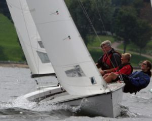 Lightning upwind with Susie, Colby, and Bill